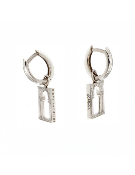 LOVING PALLADIO Серьги из белого золота  14B-OR
