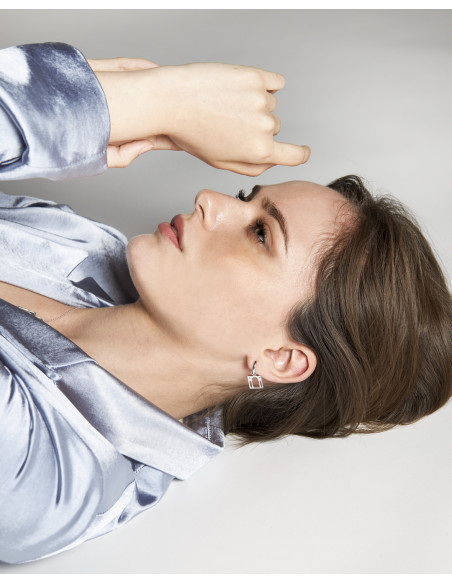 LOVING PALLADIO earrings in white gold  14B-OR