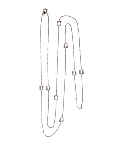 LOVING PALLADIO lange Halskette aus Weißgold 13B
