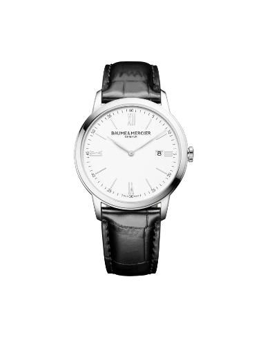 BAUME & MERCIER CLASSIMA acciaio e pelle - M0A10414