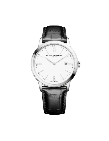 BAUME & MERCIER CLASSIMA steel and leather - M0A10414