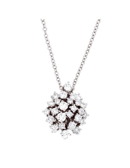 Damiani Mimosa COLLANA IN ORO BIANCO CON DIAMANTI (ct 1,07) ref: 20075402
