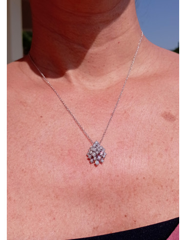 Damiani Mimosa COLLANA IN ORO BIANCO CON...