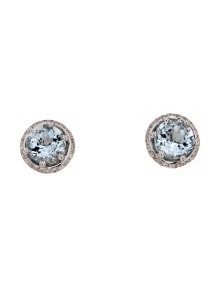 DAMIANI MINOU серьги из белого золота и аквамарин (2.50 ct) - 20076501