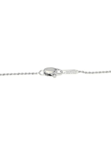 Damiani Belle Epoque COLLANA CROCE IN ORO BIANCO CON DIAMANTI (ct 0.29) E ZAFFIRI (ct 0.42)ref: 20073461