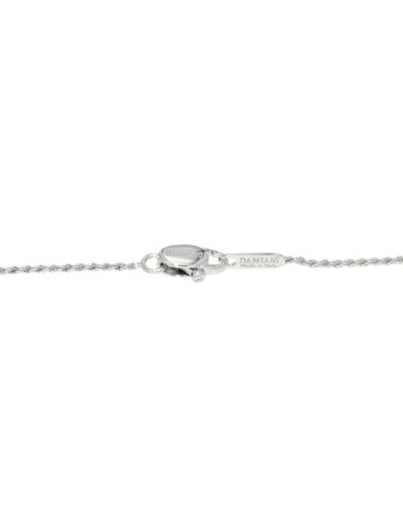 Damiani Belle Epoque COLLANA CROCE IN ORO BIANCO CON DIAMANTI (ct 0.29) E ZAFFIRI (ct 0.42)ref: 20073461