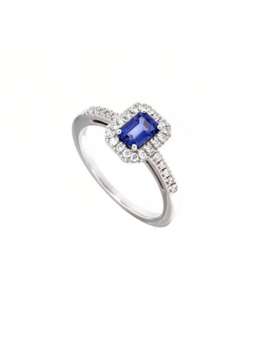Valentina Callegher Золотое кольцо из коллекции Sapphire, бриллианты карат. 0,23 и сапфиры карат. 0.73 - ссылка: 8927-SZF