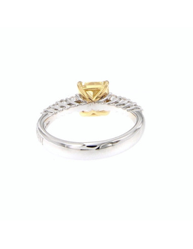 DAMIANI MINOU Weißgoldring mit gelbem...