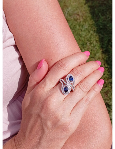Anello con hotsell zaffiro damiani