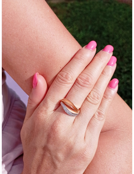 ANNAMARIA CAMMILLI VELAA PAVE' anello oro e diamanti Ref: GAN3258