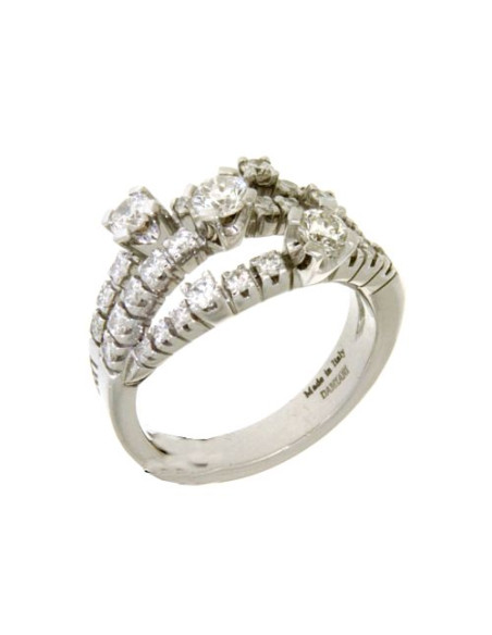 DAMIANI SAN LORENZO ANELLO IN ORO BIANCO CON DIAMANTI (1.28ct)  Ref. 20013640