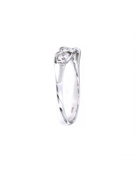 GOLAY sammlung Calla Trilogy Ring aus Weißgold und Diamanten ct 0.35