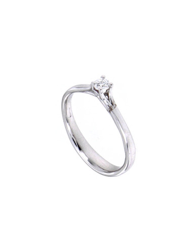 GOLAY collezione Infinite Love anello oro bianco e diamante ct. 0.10