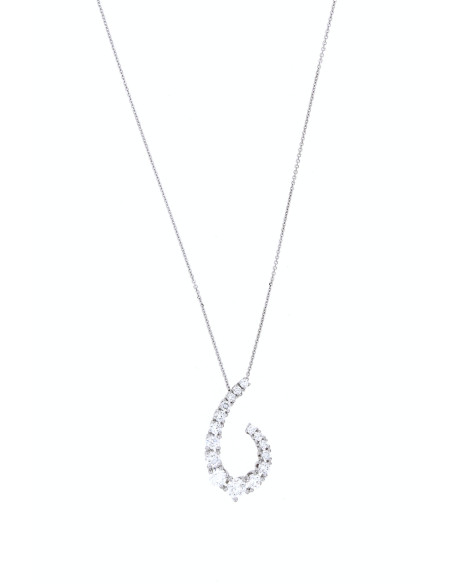 GOLAY sammlung Grace Halskette in Weißgold und Diamanten ct 1.24