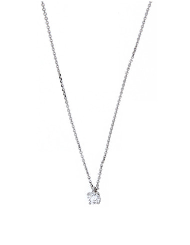 GOLAY collection Infinite Love white gold necklace and diamond ct. 0.20