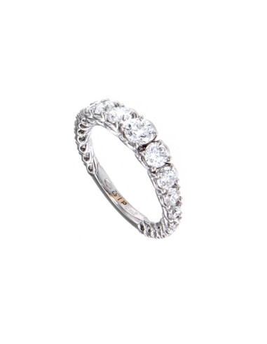 GOLAY collection INFINITE LOVE white gold ring and diamond ct. 1.52 - AETS024B150DI