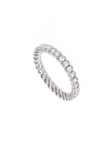 GOLAY collection INFINITE LOVE white gold ring and diamond ct. 1.04 - AET024100DI