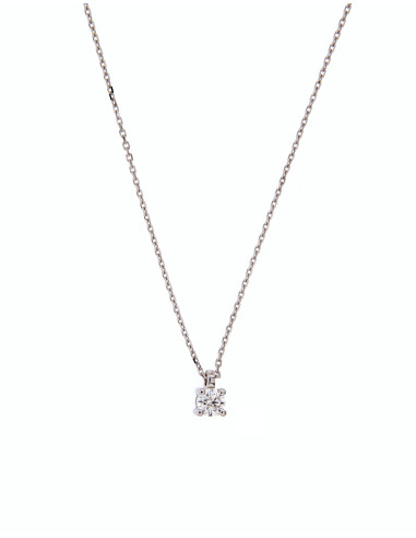 Crivelli Diamonds Collection Gold necklace and a 0.35 ct diamond - 024-0481