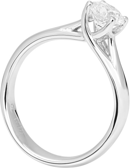 Diamond Invest collezione Grace anello oro bianco e diamante ct. 0.50