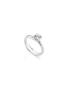 Diamond Invest collezione Grace anello oro bianco e diamante ct. 0.80