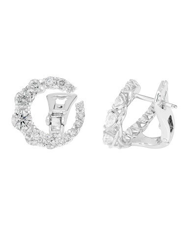 Diamond Invest collezione Grace orecchino in oro bianco e diamante ct. 2.53