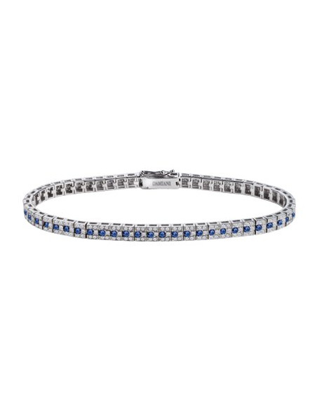 Damiani Belle Epoque BRACCIALE IN ORO BIANCO CON DIAMANTI (ct 0.73) E ZAFFIRI (ct 1.87) ref. 20061343
