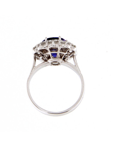 SOPRANA TANSANIT Sammlung Ring aus Weißgold mit...