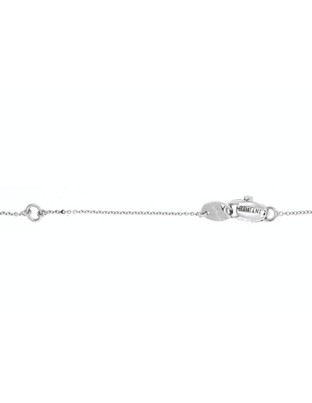 Damiani Belle Epoque heart necklace in white gold with diamonds (ct 0.20) ref: 20089201