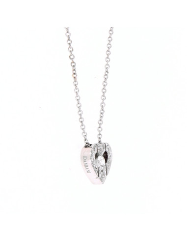 Damiani Belle Epoque heart necklace in white...