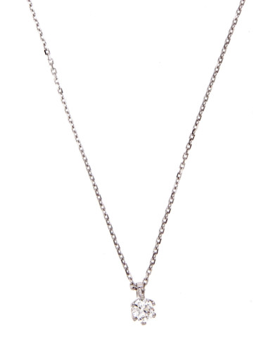 Crivelli Diamonds Collection Gold necklace and a 0.30 ct diamond - 392-103