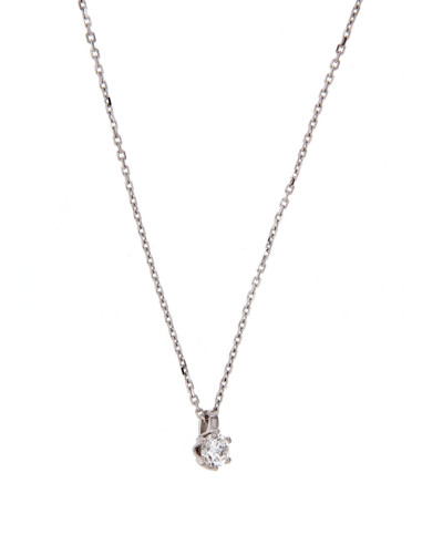 Crivelli Diamonds Collection Gold necklace and a 0.35 ct diamond - 392-103
