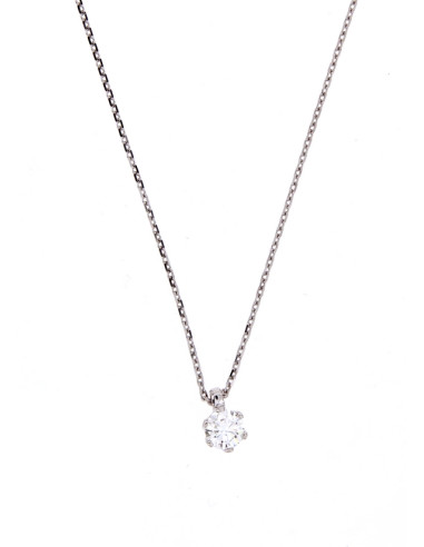 Crivelli Diamonds Collection Gold necklace and a 0.45 ct diamond - 392-103