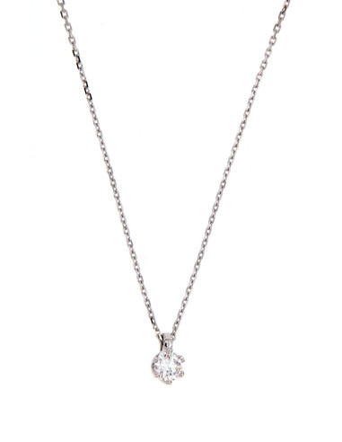 Crivelli Diamonds Collection Gold necklace and a 0.40 ct diamond - 392-103