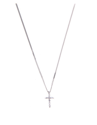 Crivelli Diamonds Collection "CROSS" Necklace in gold and diamonds 0.05 ct - 262-7079