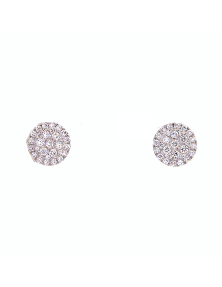 GOLAY Klassische Kollektion "Geometrie di Luce" Ohrringe "KREIS" aus Weißgold und Diamanten ct. 0.50 - OPV003DI2