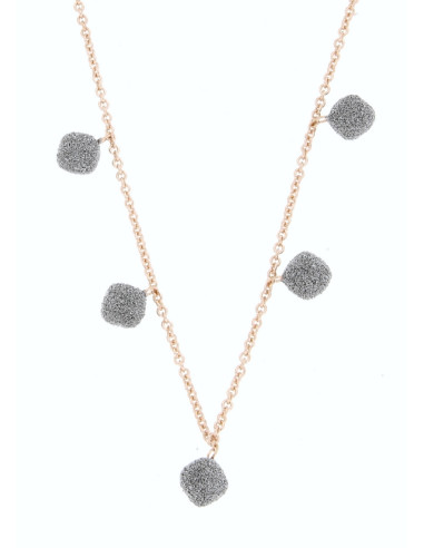 Pesavento COCKTAIL GOLD 18kt gold necklace with diamond powder Ref: YCKTE060