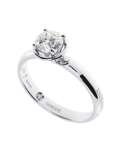 DAMIANI MINOU 4 griff ANELLO IN ORO BIANCO CON DIAMANTE 0.32 ct