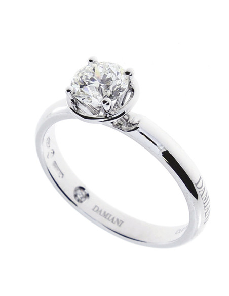 DAMIANI MINOU 4 griff кольцо из белого золота с бриллиантом 0.32 ct