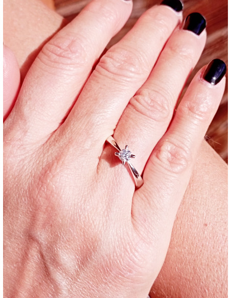 DAMIANI ARMONIA ANELLO IN PLATINO 0.31 ct