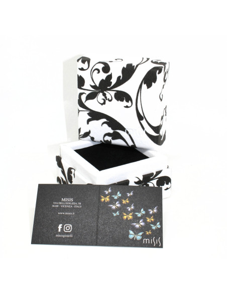 Misis Potentilla Earrings 18ct Gold Plated Silver, Enamel, Zirconia OR10171