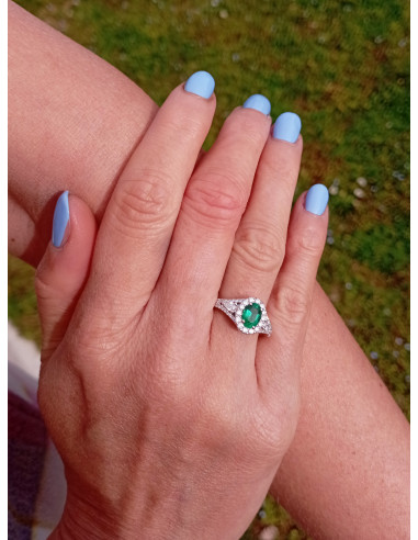 Crivelli Smaragd Collection Goldring, Diamanten...