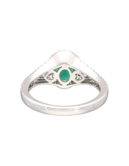 Crivelli Коллекция Smeraldo Кольцо из золота, бриллиантов и изумруда 0.85 ct - 035-VR29087
