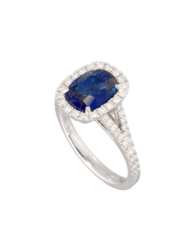 Crivelli Sapphire Collection Gold Ring, Diamonds and sapphire 2.08 ct - 000-5013-372