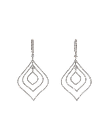 Crivelli Diamonds Collection Earrings "LEAF" in...