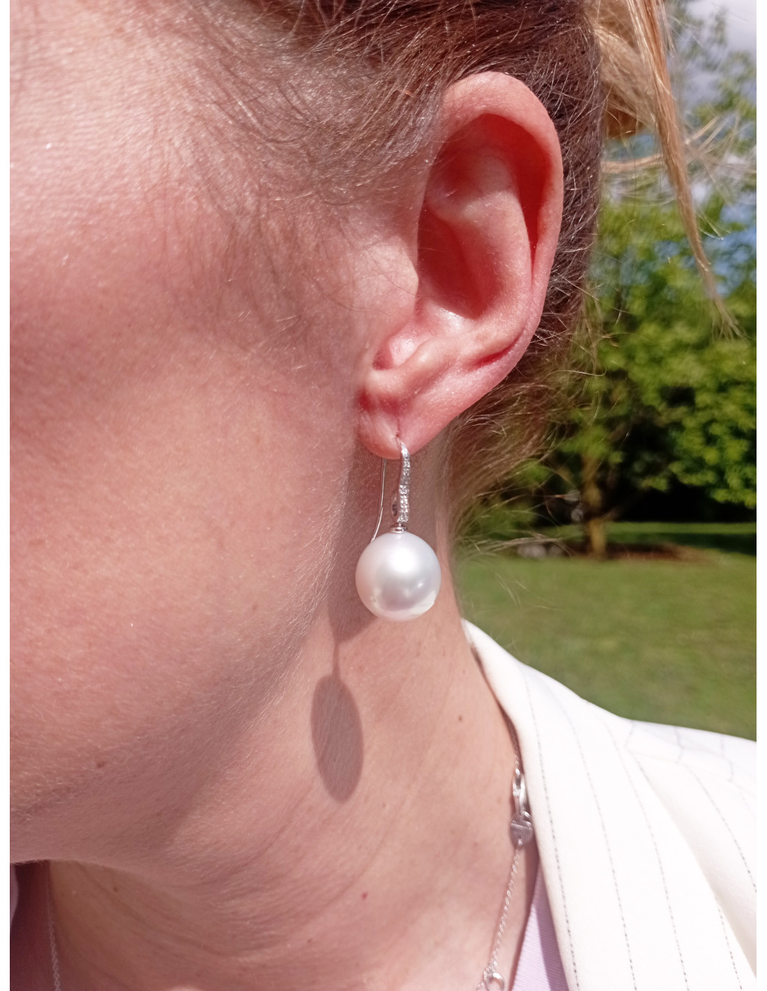 UTOPIA MONACHELLE orecchini in oro bianco e perle 16.20 ref: UMB175