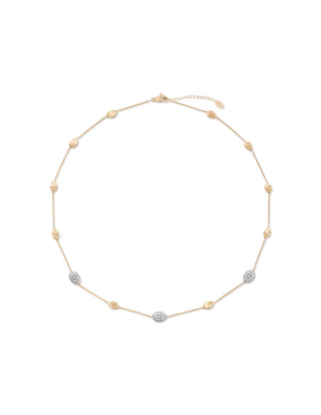 Marco Bicego Siviglia necklace in yellow gold and diamonds 0.60 ct - 42cm - ref: CB1838-E-B