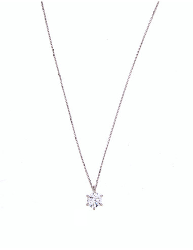 GOLAY collection Isabella white gold necklace and diamond ct. 0.50 color D - PL017WDI