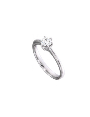 GOLAY collezione CLASSIC anello oro bianco e diamante ct. 0.50 D - AB1830