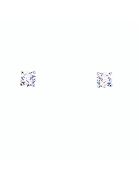 GOLAY collection Classic white gold earrings and diamond ct. 0.40