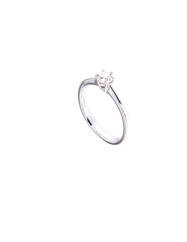 GOLAY collezione CLASSIC anello oro bianco e diamante ct. 0.40 D - AB1830